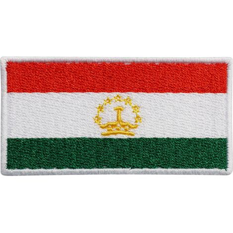 Aufnäher mit der Flagge Tadschikistans – Magnetische Rückseite – Gestickter Aufnäher/Abzeichen/Emblem