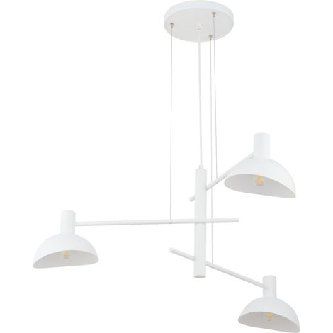 Suspension moderne décorative 3 lumières blanche Artis Sigma (1/3)