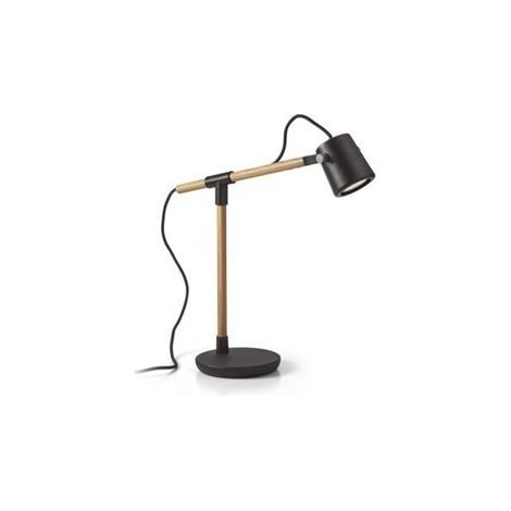 Table lamp tilt BRANCH GU10 9W Nero Legno di quercia (1/3)