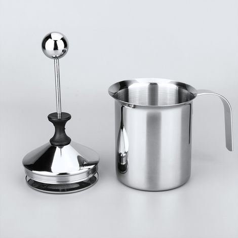 Sollbry 400 ml Schaumbereiter/Milchaufschäumer, Cappuccino-Kaffeeschaum-Doppelpumpe (1/5)