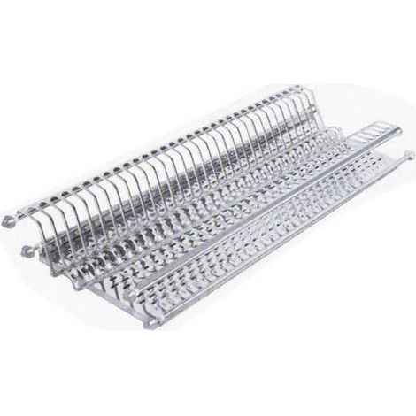 Scolapiatti in Acciaio Inox con Raccogligocce di 86 cm - Modello FGV