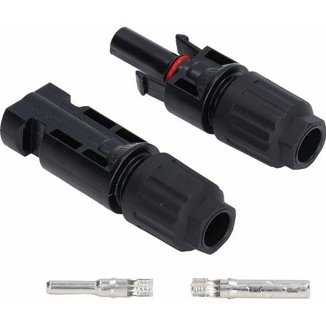 DEESSE SHOP - Connecteurs PV mâles femelles, connecteur solaire de protection sans choc électrique IP67 étanche pour fil de 2,5 à 6,0 mm² pour camping-car (1/5)