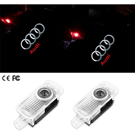 Luz de señal para puerta de coche, luz de proyección led de bienvenida para Audi A4L/A5/A6L/A7/A8L/Q3/Q5/Q7, 4 Piezas