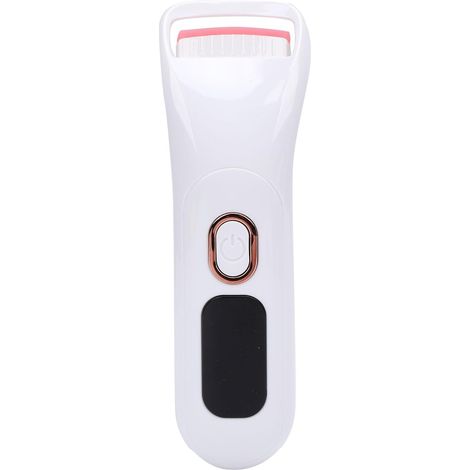 Recourbe-cils Chauffant, 3 Réglages de Température, Chauffage Rapide, Chargement USB, Recourbe-cils électrique avec Affichage Numérique et Arrêt Automatique pour Débutants (WHITE) (1/5)