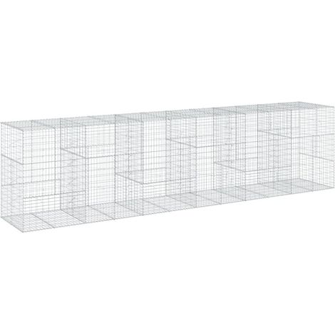 Maison Exclusive - Gabione mit Deckel 600x100x150 cm Verzinktes E