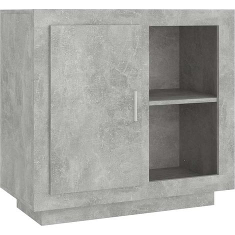 Maison Exclusive - Credenza Grigio Cemento 80x40x75 cm (1/5)