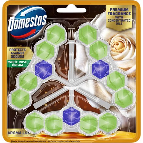 903884 Domestos Aroma Cubo di Rosa Bianca 3x50g (1/5)