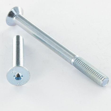 Vis métaux FHC tête fraisée empreinte hexagonale creuse M10X65 Filetée sur 26 Classe 10.9 Clé de 6 HC6 Acier-1 pièce