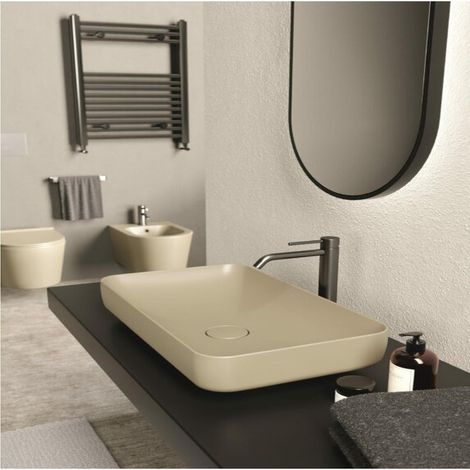FORM 60x35 Bleu mat. Sans Bonde. Sans Siphon (1/5)