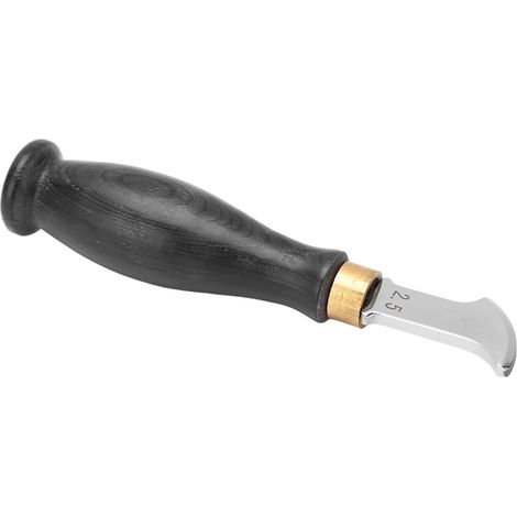 Crémaillère professionnelle en acier inoxydable 304, manche en bois de santal, design ergonomique pour coupe précise de 2,5 mm, finition miroir