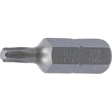 Embout T20 Torx 8 mm x 30 mm - Profil T, Haute Précision - Acier - D-Work