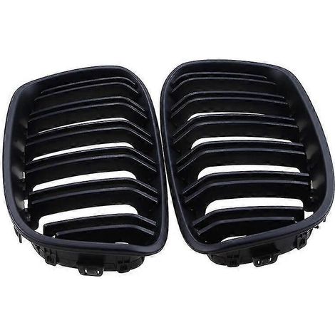 Bracingo Frontstoßstangengrill mit Niereneinsatz für BMW 1er F20 F21 (vor Facelift, 2010–2013) – Mattschwarz