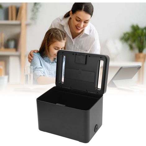 XXL-Sicherheits-Telefonbox mit Timer [Schwarz  Aluminium] – Zeitsteuerung – Maximale Konzentration [Material: Aluminium] [Timer-Zugriff] [Timer-Zugriff] (1/5)