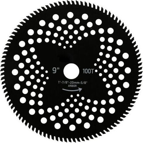 Kaelt - 230mm-100T, Lame de scie circulaire de coupe de brosse en carbure mécanique Lame de Débroussailleuse (1/4)