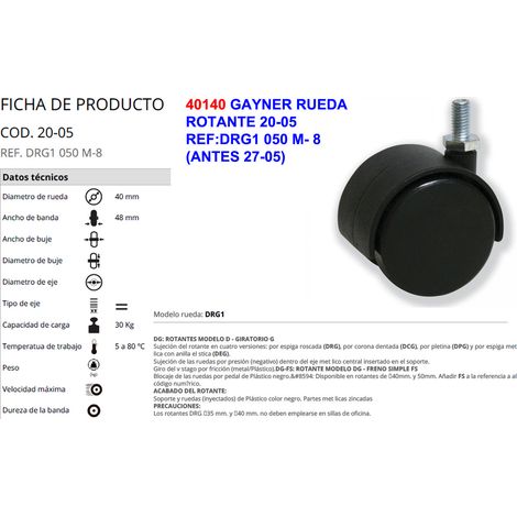 GAYNER RUEDA 20-05 REF: DRG1 050 M-8 (ANTES 27-05)