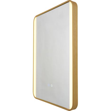 Litecraft Aiga Bathroom Mirror Light CCT LED With Sensor & Demister - Satin Brass (1/5)