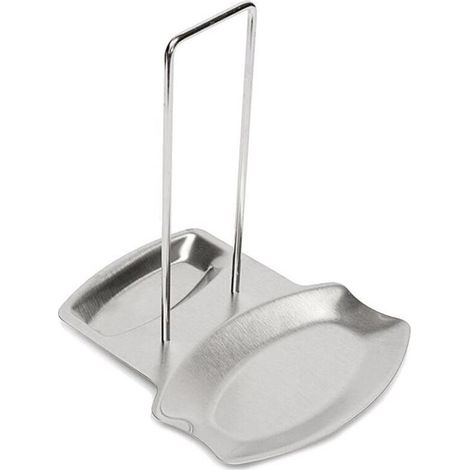 Support de cuillère pratique et porte-couvercle en acier inoxydable, support pour couvercle de casserole et poêle, étagère de rangement pour ustensiles de cuisine