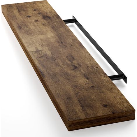 Mensola a parete mobile pensile libreria sospesa portaspezie da cucina mobiletto bagno 110cm Eiche dunkel (de)