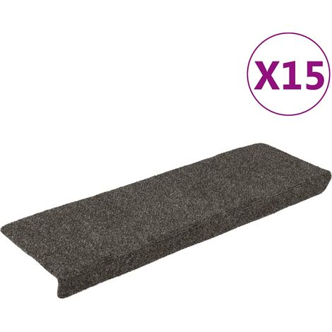 Stufenmatten Selbstklebend 15 Stk. 65x21x4 cm Anthrazit Rechteckiger Rand