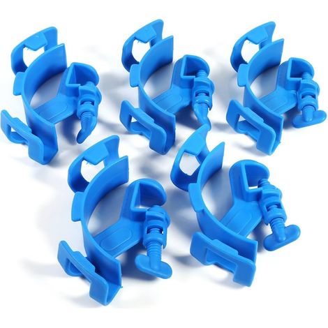 pour aquarium Filtre de réservoir de poisson, support de tuyau de filtre de tuyau d'eau pour le montage du tube, bleu, conception efficace du débit d'eau, construction durable, installation