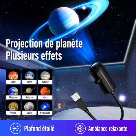Lampe projecteur veilleuse d'ambiance galaxie ciel étoilé et motifs festifs alimentation USB 5V TYD-01 – Livraison gratuite (1/5)