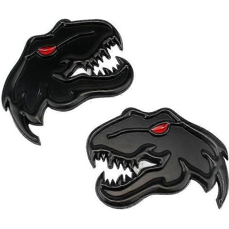 Auto Metall Tyrannosaurus Rex Velociraptor Raptor Dinosaurier Logo Kofferraum Karosserie Abzeichen Emblem Aufkleber Tier Styling Aufkleber Zubehör--D