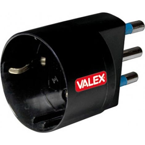 Adattatore presa bipasso a Schuko nera 16A VALEX 1140018