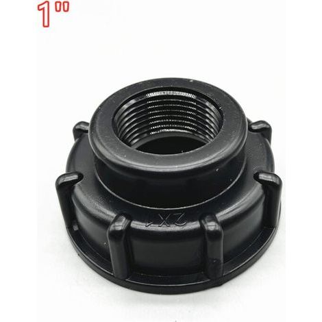 Adaptateur IBC Bouchon S60x6 pour Cuve 1000 Litres, Version Convexe Externe 1 Pouce Épaisse (1/3)