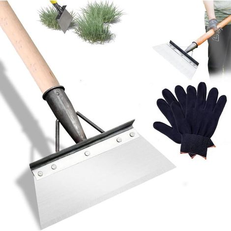 Pelle Jardinage, Pelle de Nettoyage Multifonctionnelle, Grattoir Jardin, Outil de Désherbage de Jardin, Jardinage Outillage, Pelle de Jardin pour Les Mauvaises Herbes et la Mousse, 23cm (1/4)