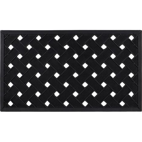 Lattice Scraper Rubber Studs Doormat, 40x70cm (1/4)
