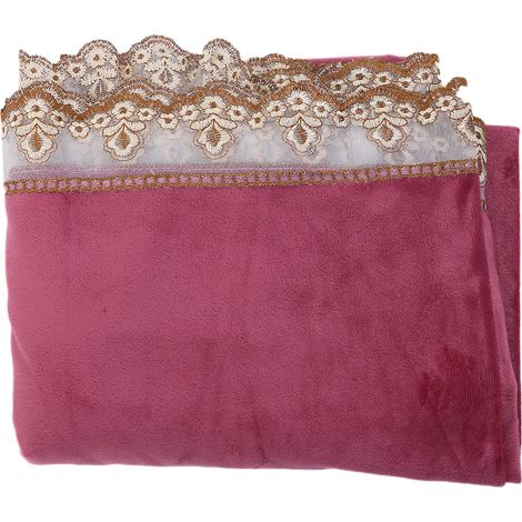 Housse de table de massage professionnelle pour spa et instituts de beauté, trou pour le visage, violette et rouge (1/5)