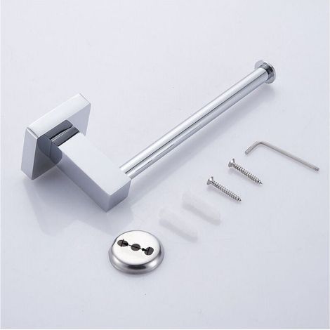 Vtizikl Porta Rotolo Carta Igienica Bagno Wc Toilette Quadrato Acciaio Inox Parete -
