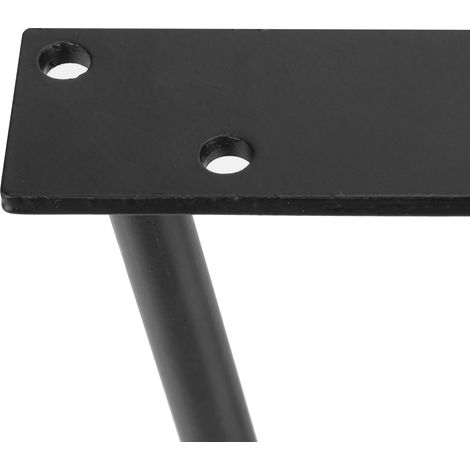 [Pieds de table] Pieds Hairpin pour table en fer forgé simple avec protections 4PCS 20cm pour projets DIY maison (1/5)