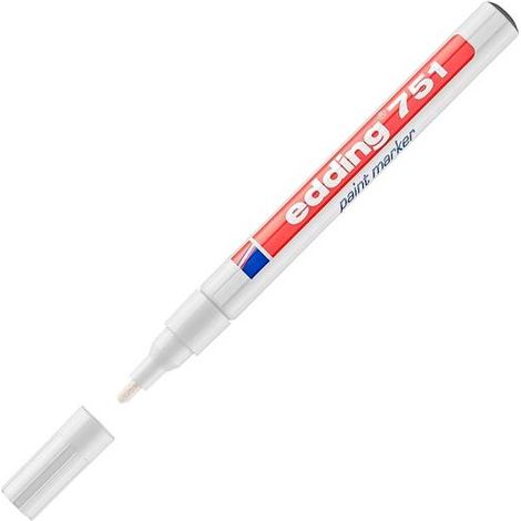 EDDING MARCADOR PERMANENTE TINTA OPACA 751 BLANCO