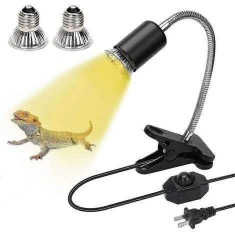 Lampe chauffante réglable pour reptiles et tortues, culot E27, 25-26 pouces. (1/4)