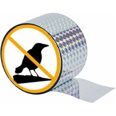 Reflektierendes Anti-Vogel-Band, 106 m x 5 cm Anti-Vogel-Band Reflexion gegen Schädlingsbekämpfung zur Abwehr von Vögeln für den Garten (1/5)