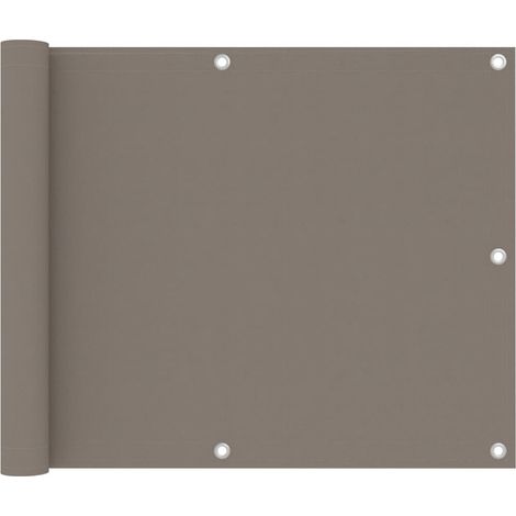 Écran de balcon Taupe 75x500 Tissu Oxford (1/5)