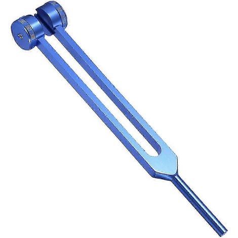 Stimmgabel aus Aluminiumlegierung zur Stressreduktion und mentalen Klarheit (64/128 Hz), Therapiegerät, nicht magnetisch-Blue (1/5)
