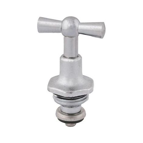 JS KNEBEL-OBERTEIL MIT O-RING DN25, 1", MATT VERCHROMT