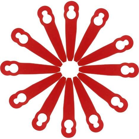 50 Pcs Lames de Rechange pour Tondeuse à Gazon en Plastique Lame de Tondeuse à Gazon (1/3)