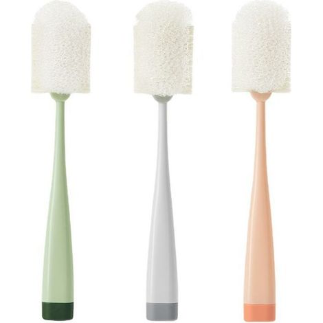 Lave-bouteille à long manche nettoyant pour brosse à bouteille détachable tasse épurateur lavage éponge brosse de nettoyage cuisine outils de nettoyage 1pc (vert) (1/5)