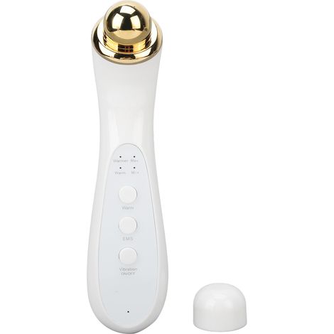 Appareil de massage oculaire EMS, compresse chaude, microcourant, vibration, masseur portable pour le visage et les yeux, blanc (1/5)