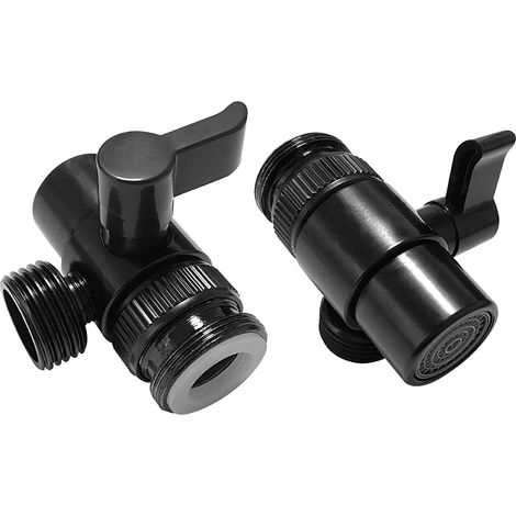Aérateur noir - Sortie 1/2" - Compatible M22/M24 - Kit de douche - Aérateur (1/3)