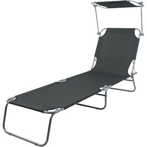 3-Bein Gartenliege 186x55x24cm mit Dach-MGM4000DG-var (1/4)