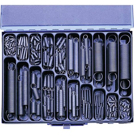 Assortiment de 350 ressorts de traction selon DIN 1710