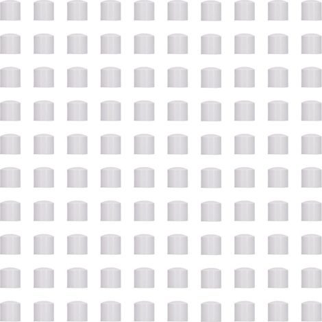 100 pièces Capuchons d'extrémité de tige en plastique technique blanc, 32mm, étanches pour système de clôture électronique, protecteurs de tube et roulements (1/5)