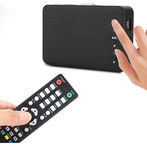 Mini-HDMI-Multimedia-Player (1080p/4K) mit EU-Netzteil (100–240 V) für Werbezwecke