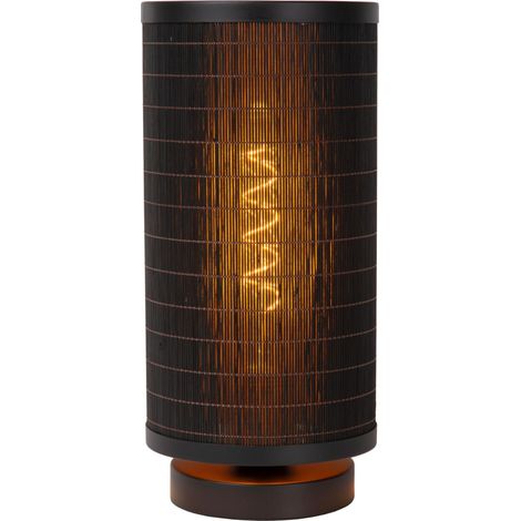 Lucide TAGALOG - Tischlampe - Ø 15 cm - 1xE27 - Schwarz (1/4)