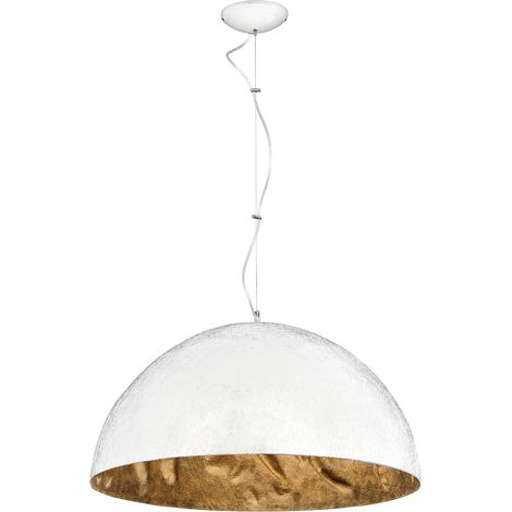 Pendelleuchte E27 Ø 62 cm Weiß Metall Modern Hängeleuchte