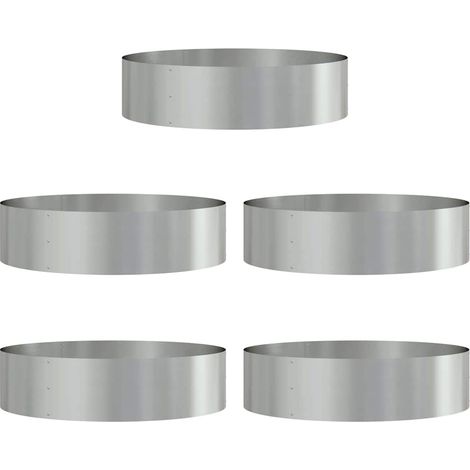 Maison Exclusive - Pflanzenring 5 Stk. Silber 80 x 80 x 20 cm Ver (1/5)